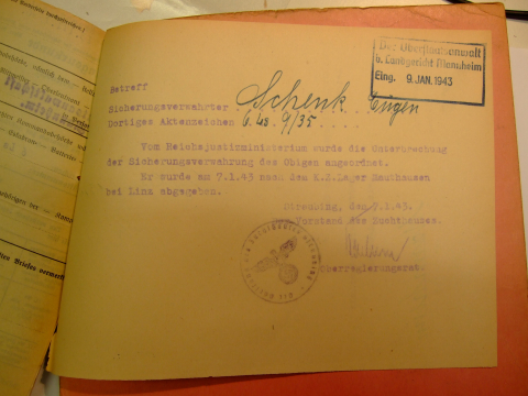 Schenk, Eugen, SV