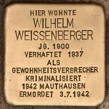 Weißenberger, W. Stolperstein